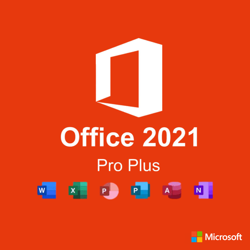 Office Pro Plus 2021, Licență Permanentă, Activare online, Cheie digitală