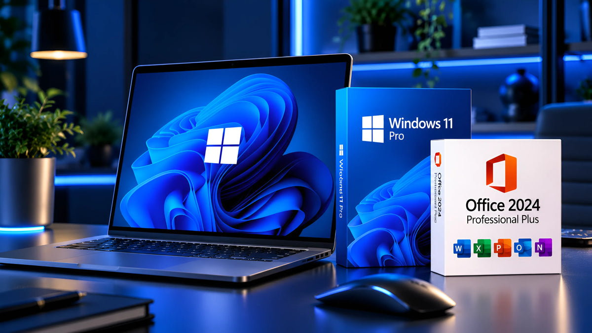 Laptop nou cu Windows și Office
