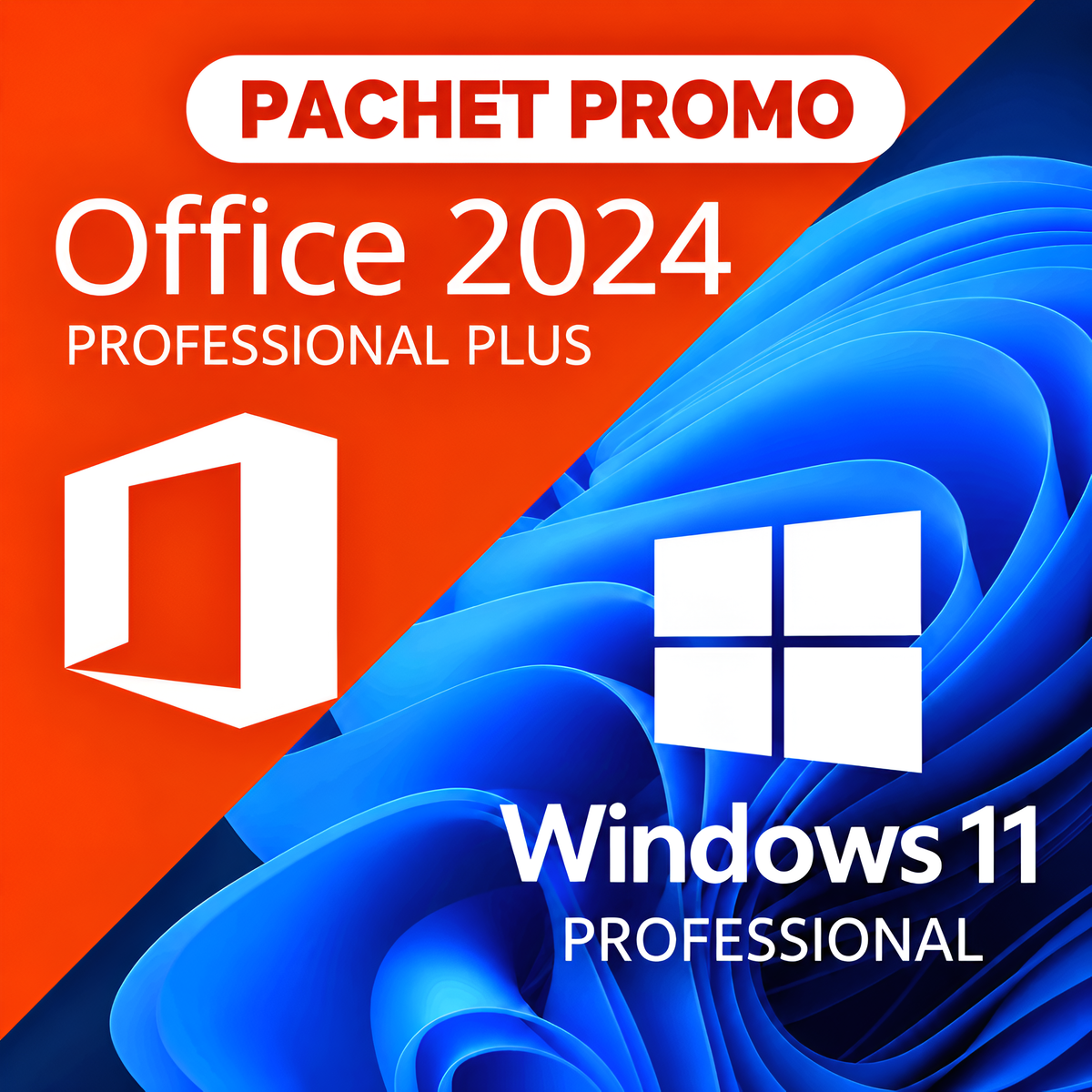 Pachet Office 2024 Pro Plus + Windows 11 Pro – Activare Online